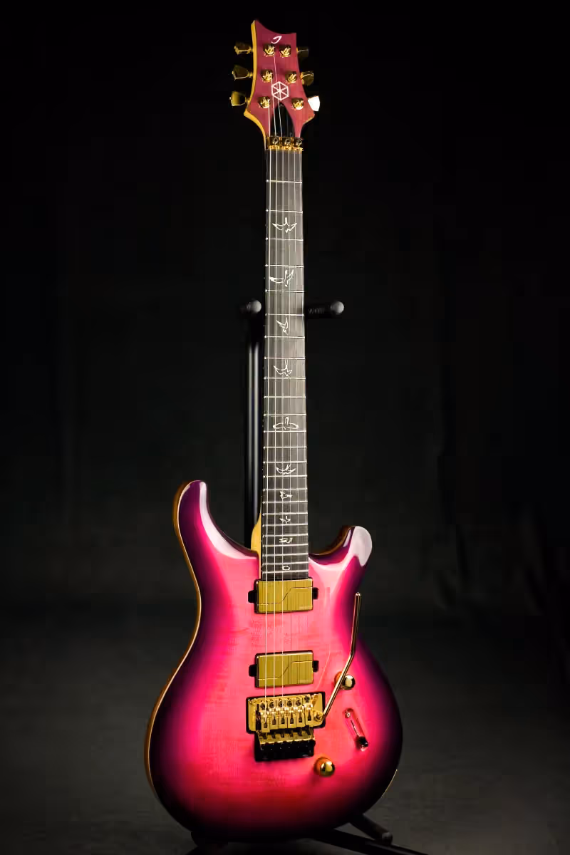 picture of a handmade acoustic guitar